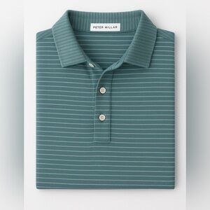 Peter Millar Teal Pinstripe Shirt